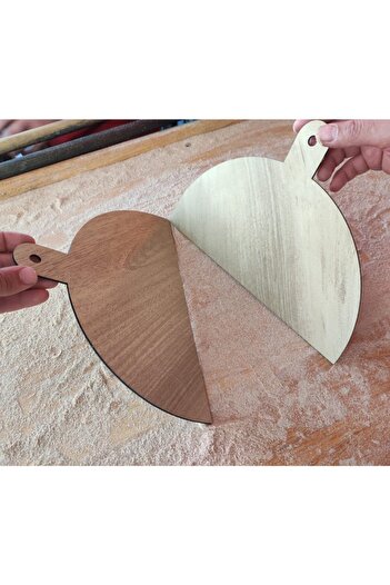 pi10reklam Home Type Lahmacun Pizza Shovel - Wooden Oak
