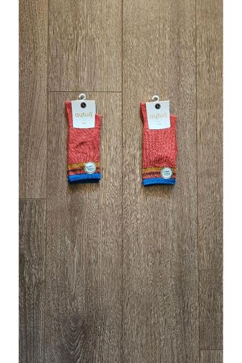 Aytuğ Winter Season Modal Women's Socks - 2 Pairs (Orange) - 42047