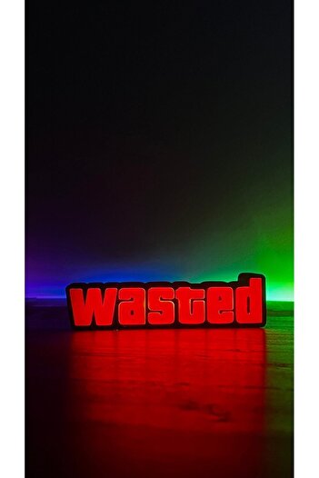 Shaddshop GTA WASTED Ledli Tablo (ADAPTÖRLÜ)