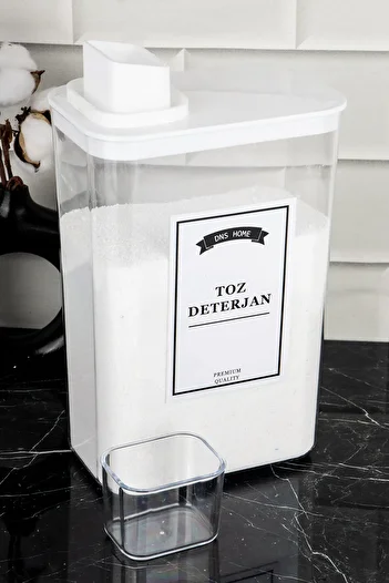 DNS HOME 3000 ml Detergent Storage Box with Scale Vacuum Lid