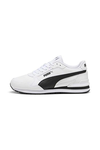 Puma St Runner V4 L-Puma White and Black Puma Cast Iron