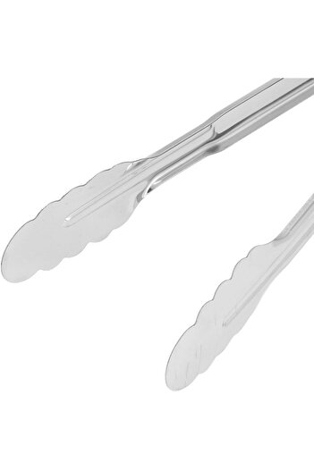 Demir Çeyiz Kitchen Tongs, Stainless Steel Food Tongs Barbecue Grill Meat Fish Tongs 1 Piece