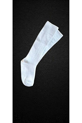 trenddünya Unisex Children's Cotton Socks - Plain Corded Design