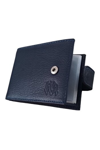 MKM Luxury Leather Card Holder Wallet - Horizontal Snap Model