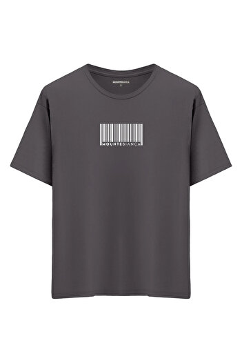 Mounte Bianca Unisex Barcode - Μπλουζάκι Oversize