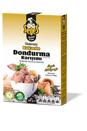 SEGES Glutensiz Dondurma Karışımı (KAKAOLU) 100g