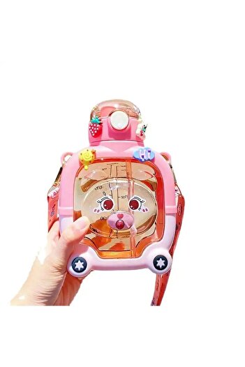 BLUE SİDE Cute 1000 Ml Teddy Bear Model Water Bottle Water Bottle Bpa-Free Water BottleKidsSchool Water Bottle BPA FREE