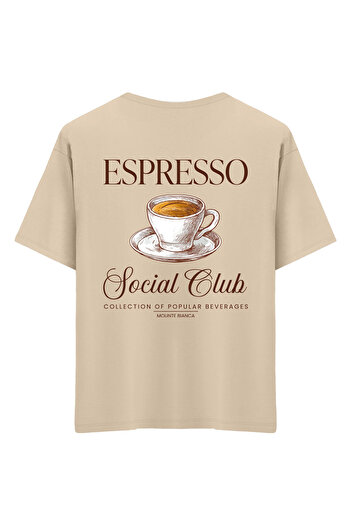 Mounte Bianca Unisex Espresso - Μπλουζάκι Oversize