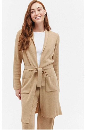 Vibes On Large Size Winter Long Cardigan with Pockets