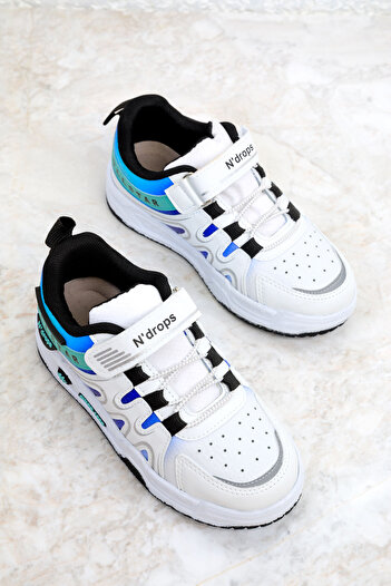 SOHO Kids Sneakers 19609 - White, Blue, Green