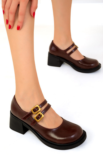 SOHO Claret Red Women's Classic Heeled Shoes 19562
