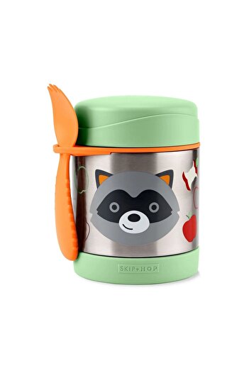Skip Hop Zoo 325 ml Stainless Steel Thermos - Raccoon