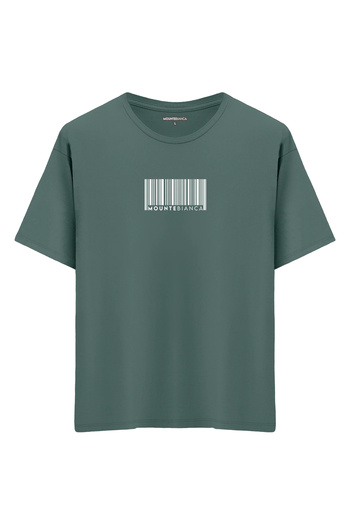 Mounte Bianca Unisex Barcode - Μπλουζάκι Oversize