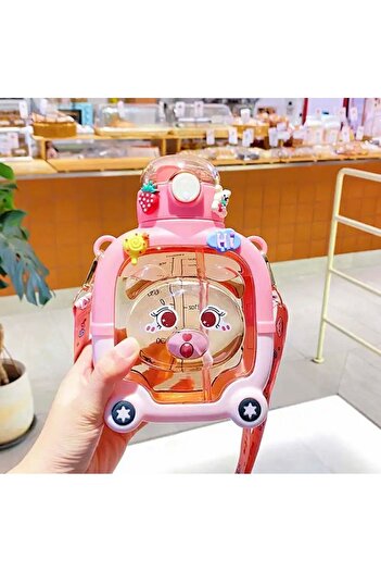 BLUE SİDE Cute 1000 Ml Teddy Bear Model Water Bottle Water Bottle Bpa-Free Water BottleKidsSchool Water Bottle BPA FREE