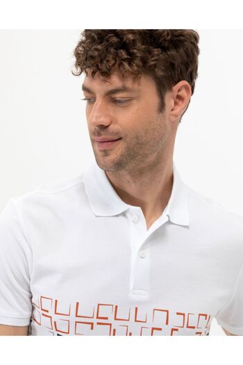 Pierre Cardin Polo Neck White Slim Fit T-Shirt