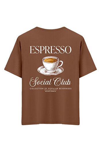 Mounte Bianca Unisex Espresso - Μπλουζάκι Oversize