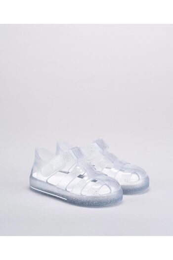 IGOR S10265-209 STAR GLITTER-CR.Girl's Sandals - Transparent