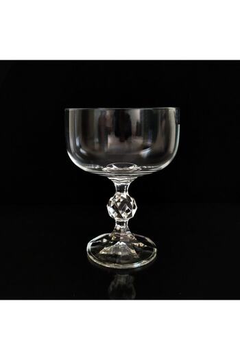 BOHEMİA CRYSTAL Bohemia Crystal Glass Ice Cream Bowl Simple 6 Pieces 200cc