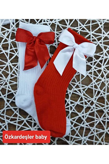 ÖZKARDEŞLER BABY BEBEK VE ÇOCUK FİYONKLU DİZALTI ÇORAP