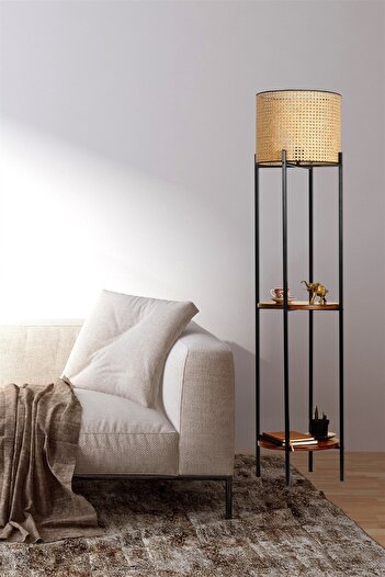 Lumexx VEGA SİYAH RATTAN BAŞLIKLI LAMBADER