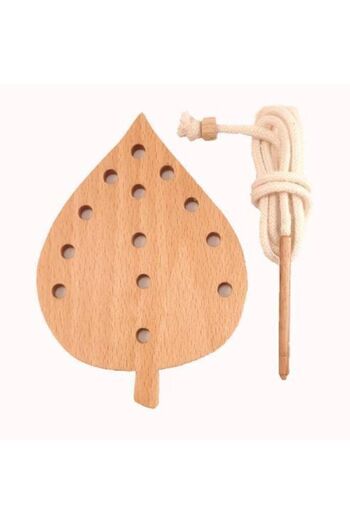 Moccotoys Ip Geçir Yaprak Montessori Oyunu