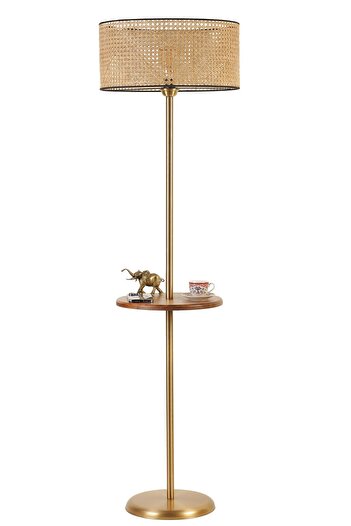 Lumexx MERCAN ESKİTME SEHPALI SİLİNDİR RATTAN LAMBADER