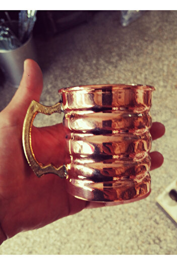 Efsoon Organics 330 ML X 2 Pieces Copper Cup Mug Ayran Cup