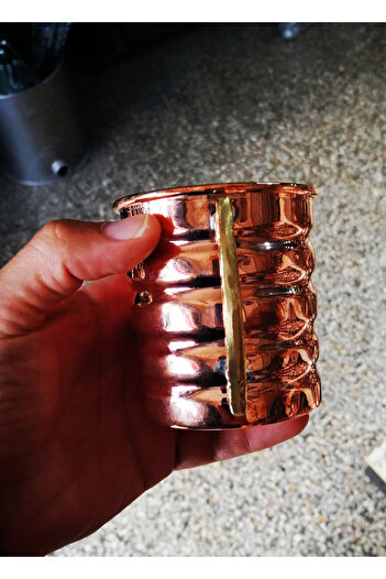 Efsoon Organics 330 ML X 2 Pieces Copper Cup Mug Ayran Cup