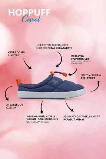 HOPFRÖG Hoppuff Dynamic Navy Blue Kids Barefoot Shoes