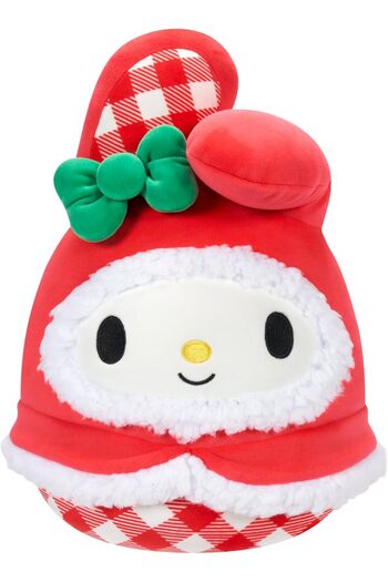 Squishmallows 10" Sanrio My Melody Red Gingham Plush | Washable, Colorful Soft Toy, All Ages