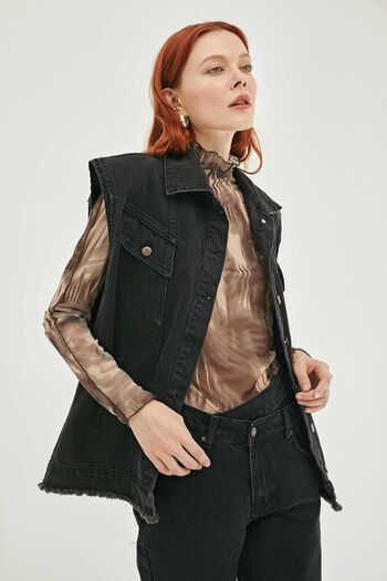 Pilea Denim Padded Vest