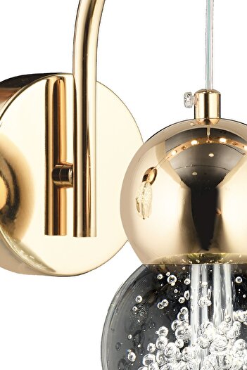 Apliqa Sasha Modern 3 Renkli 3 Watt Gold Tasarım Salon Koridor Ledli Salon Aplik