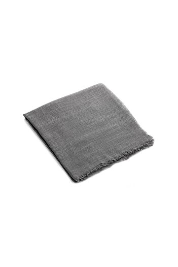 İhvan Flamed Square Cotton Blanket - Smoked