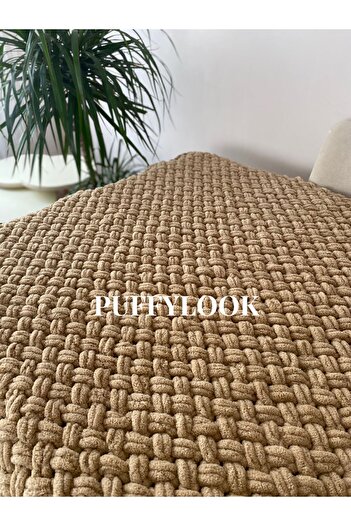 Alize Puffylook Hand Knitted Blanket (90/90)