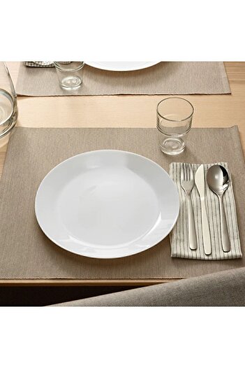 IKEA Oftast 25 Cm White Plate Dinner Plate Special Hardened Tempered Glass