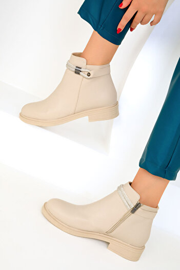 SOHO Béžové dámské boty - 19551 Model Bootie