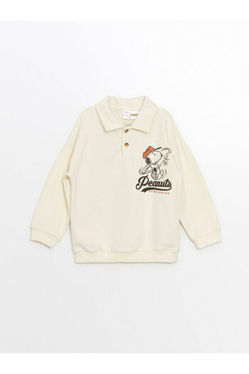 LC Waikiki LCW Παιδικό μακρυμάνικο γιακά πόλο Snoopy εμπριμέ για αγόρια (W4)