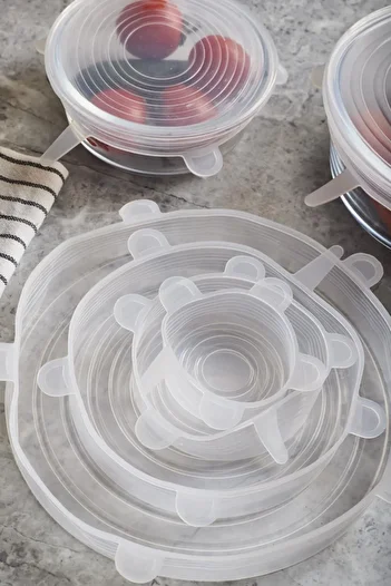 Perotti 6-Piece Airtight Silicone Stretch Cover - Practical Use in Different Sizes