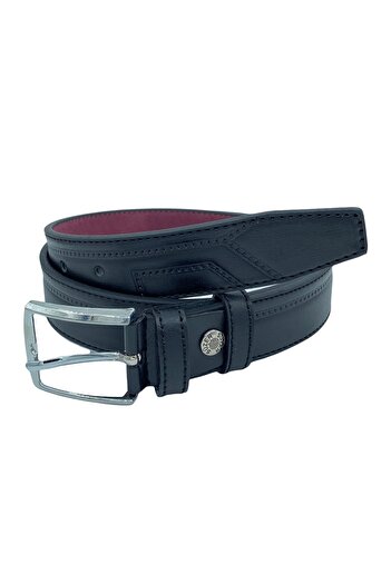 Süzer Deri 3 Cm Classic Faux Leather Children's Belt