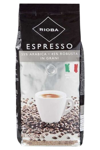 Rioba Silver %55 Arabica Ve %45 Robusta Çekirdek Kahve 1 Kg - Filtre Kahve