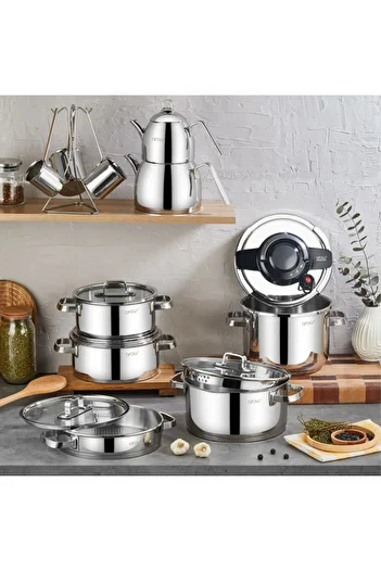 AROW Venita 16 Piece Steel Dowry Set