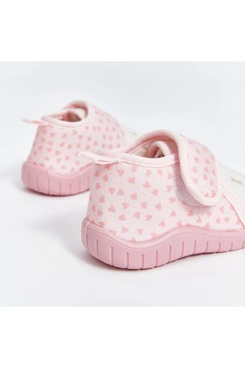 LC Waikiki Lcw Steps Baby Girl Sleeve - Light Pink with Embroidery Detail and Velcro
