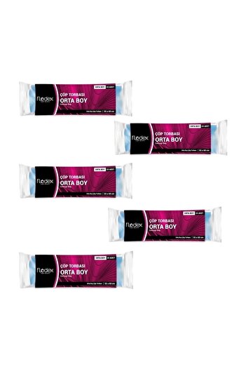 FLODEX Blue Medium Garbage Bag - 55X60 Cm, 15 Pieces, 50 Rolls