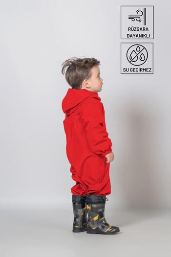Belkızın Atölyesi Red Waterproof Astronaut Jumpsuit