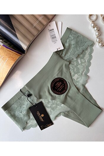 İntive Lingerie Ποιότητα Γνήσιο Laser Cut Spandex Invisible Ruched Slip/Thong - 2800