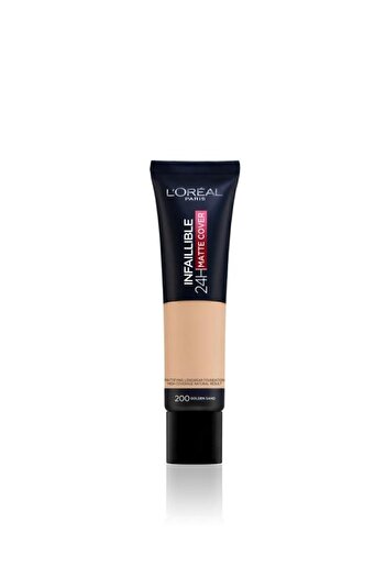 L'Oreal Paris L'oréal Paris Infaillible 24h Matte Cover Yüksek Kapatıcı Fondöten - 200 جولدن ساند