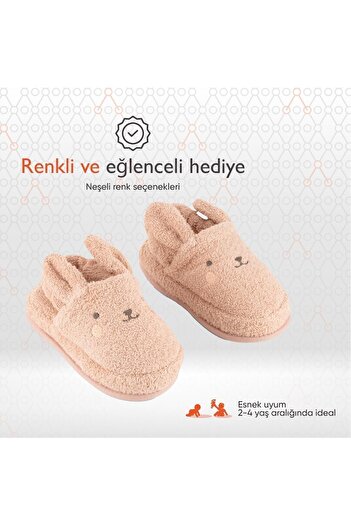 Gezenbebe Hero Nakışlı Havlu Çocuk Terlik Bunny