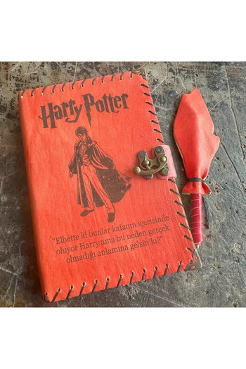 zarif atölye Harry Potter Themed Leather Notebook