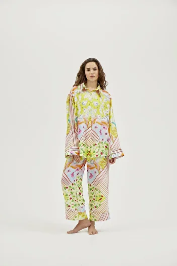 Pilea Patterned Floral Pajama Set