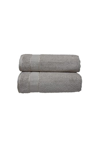 erteks 70x140 Відкритий коричневий банний рушник - 2 штуки, легке прання та швидке висихання